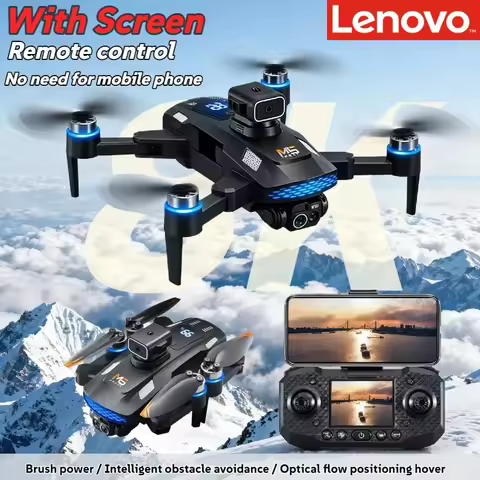 Lenovo M6 Drone 4K 8K Professional HD Camera Drones 5G WIFI FPV Video 4k UAV With screen Remote cont