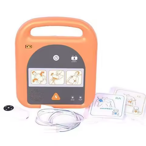 AED Training Demonstration Device CPR Training Teaching Aid AED Defibrillator Trainer USB Rechargeab