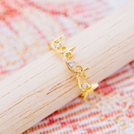 [ 📌พร้อมส่ง ] แหวนเพชรแท้ 💎 เพชรเบลเยี่ยมคัต น้ำ100 ทองคำแท้9K (ทอง37.5%) ขายได้ มีการ์ดรับประกัน [9