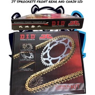 SPROCKET SET DID & JT SPROCKET SIZE STANDARD (520VX3/525VX3) G&B (114L/116L/120L) ZB - (15RB/44)(15R