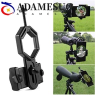 ADAMESUO Telescope Bracket Black Spotting Scope Holder Cellphone Metal/ABS Phone Stand