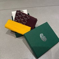 👜【Goyard Bourbon Zipped Card Holder｜勃艮第紅零錢卡夾｜巴黎本店購入】🍷