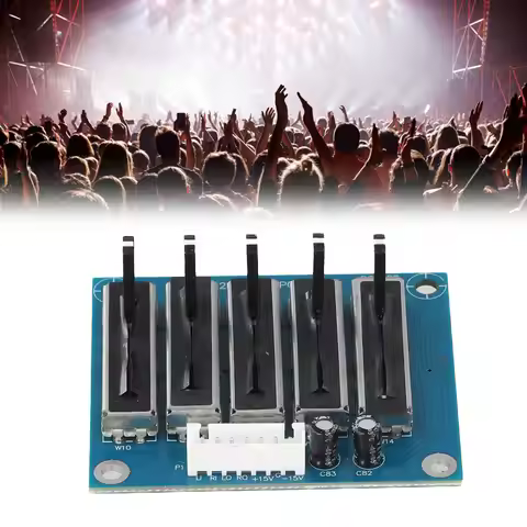 Blue EQ Equalizer Board 5 10 15 Band Preequalizer For RCA Audio Signal Adjustment And Power Supply T
