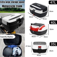 GSB Motorcycle Trunk Universal Extra Large 47L40L35L Electric Vehicle Trunk Scooter Waterproof and S