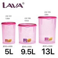LAVA Multipurpose Round Air Tight Container / Bekas Kedap Udara / Food Container / Canister / Tupper