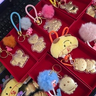 20 micrograms 24k Gold Foil Keychain Bag Charm (99.99% Gold)