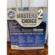 Harrows Dart Board & Dart Masters Choice 2 JE13 - Black