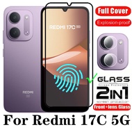 For Redmi 17C 5G Tempered Glass Screen Protector For Redmi A3 A5 A7 17C Note 17 Pro Max 4G 5G Camera