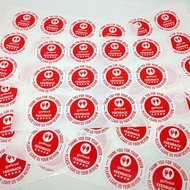 Thank You Sticker Label 4.5 cm Go Food Review Sticker Feedback Seal Tag Envelope Greeting