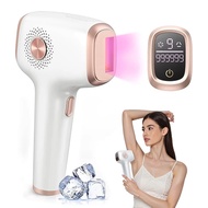IPL hair removal device with ice cooling care function for women, permanent, 9999999 flashes. Painle