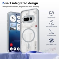 Caing for NothingPhone 3a 5G Phone3A Armor Matte Transparent Magnetic Shockproof Phone Case