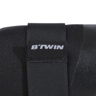 HITAM Decathlon Btwin Bike Bag Saddle 500 Black - 8354447 _9398