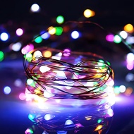 LED Fairy String Lights Battery Operated, 10FT 30LEDs Battery Powered Copper Wire Mini Firefly Twinkle Lights for Bedroom, Christmas, Wedding, Party Decoration, Warm White