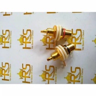 RCA gold socket for girls, RCA connector, price per pair