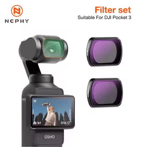 Magnetic Black Diffusion ND/CPL ND8 ND16 UV 1/4 Filter Effect Lens Filter Set Compatible with DJI Os