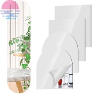 4 Pcs Full Length Acrylic Mirror Set for Wall Self Adhesive Acrylic Mirror DIY Flexible Mirror Stickers SHOPSBC5518