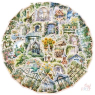 ❀ Flowers Window Art Series 02 PET Stickers ❀ 50Pcs/Set DIY Fashion Waterproof Kids Rewards Stickers