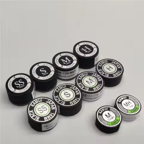 Kamui Tips Black Japan Clear Standard Carom Pool Cue Tip Snooker Tip Billiard Cue Stick Tips Snooker