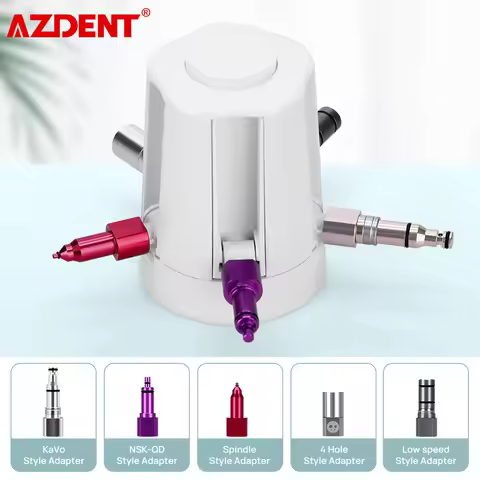AZDENT Dental Portable Handpiece Care Cleaning Spray Lubricant Oil Maintenance With 5 Style Connecto
