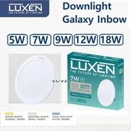 LUXEN DOWNLIGHT PANEL CLASSIC Inbow Round Downlight 6 inch 5W 7W 9W 12W 18W available in 18W, 12W, 9