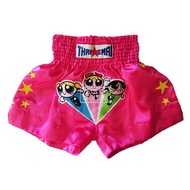 Thaismai Imported Authentic Muay Thai Shorts Kweichow Moutai Little Girl Adult and Children Cute Blu