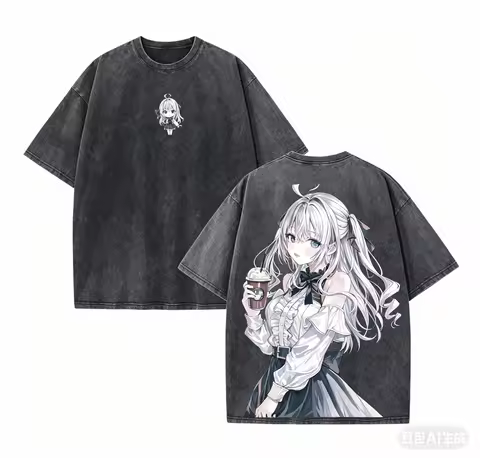 Alya Sometimes Hides Her Feelings in Russian Washed T-shirt 2026 New Model personality Clothes shirt