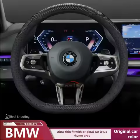 Leather Car Steering Wheel Cover for BMW G60 X1 U11 X5 G05 X2 G20 Ix1 X6 X2 U10 X3 G45 I4 2023 2024 