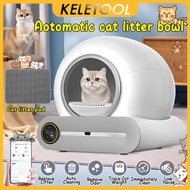Cat Litter Box 65L Extra Large Self-Clean Cat Litter Box Robot with Sensors Safety Protection/Deodor