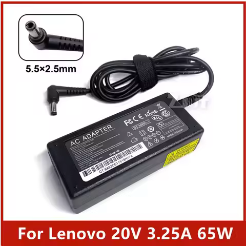 65W 20V3.25A AC Power Adapter Laptop Charger For Lenovo G570 B570 B575 G575 B470 IdeaPad N585 N580 P