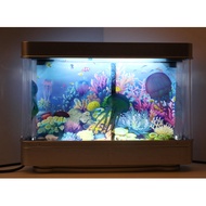 Simulated Fish Tank Lamp Aquarium Tank Decorative Night Light Virtual Ocean Dynamic LED Table Lamp R