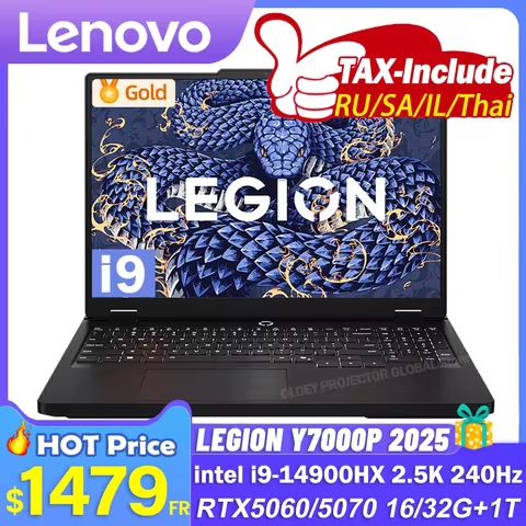 Lenovo LEGION Y7000P 2025 i9-14900H Geforce RTX5060 8GB 32GB 1TB 16" 2.5K 240Hz Screen