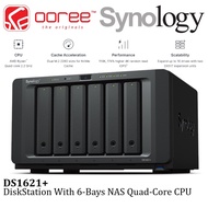 SYNOLOGY DS1621+ NAS DISKSTATION 6-BAYS NAS QUAD-CORE PROCESSOR - DATA BACKUP HOME CLOUD STORAGE
