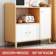 OTA-Kitchen Cabinet Sideboard with Drawer Storage Cabinet Microwave Oven Rack 120CM Multi-layer Storage Sideboard Cupboard Dapur Side Cabinet