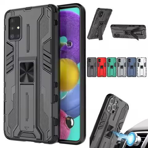 For Samsung Galaxy A51 A71 Case Magnetic Car Holder Armor Shockproof Phone Case For Samsung a51 a71 