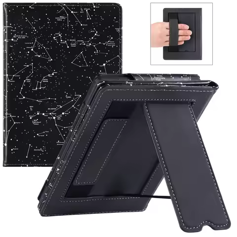 Stand Case for Onyx Boox Poke 2/Poke 3/Poke 4/Poke 4 Lite e-Reader - PU Leather Protective Cover wit