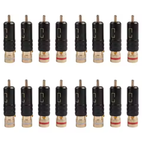 M05K 16X WBT-0144 Gold Plated For RCA Plug For RCA Plug-In Type AV Audio And Video Plug Video Plug C