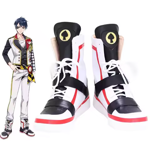 Twisted-Wonderland Boots Deuce Spade Cosplay Shoes Alice In Wonderland Heartslabyul High Boots Adult