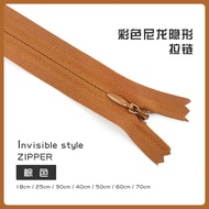 Invisible Zipper Skirt Pants Shirt Selvedge Invisible Zipper 18-70CM Color Invisible Zipper