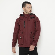 Arcilo Men's Parka Castan Rood Maroon Jacket - Wind Prof | Windproof & Drizzle