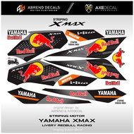 Striping Yamaha Xmax Redbull / Stiker Motor X-max Design Custom Stock Decals List Variasi