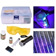 Oil Dye Leak Kit UV Dye Leak Detector Tool Car Fluids & Air Conditioner Refrigerant Leak Detecting A