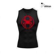 PokkTan Sleeveless Compression Shirt Spiderman ATSV Miles Morales Spiderman ATSV Miles Morales Sleev