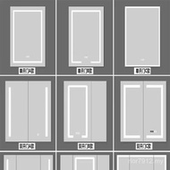 With Mirror Cabinet Door Smart Light Cabinet Door Space Door Bathroom Mirror Size Light Aluminum Mir