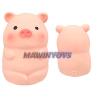 Squishy Sitting Pork Soft And Flexible 2 Types (Random Color 1 Color) H: 8 cm. mawintoys