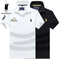 Polo Shirt Embroidered Summer Short-Sleeved T-Shirt Lapel Polo Business Polo Polo Shirt Slim-fit Plus Size Men's Fashion Shirt Men