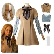Kids Halloween Megan Costume Hot Movie AI Doll Robot M3GAN Cosplay Dress Uniforms Wig Carnival Party