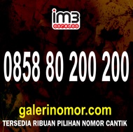 Nomor Cantik IM3 Indosat Prabayar Support 5G Nomer Kartu Perdana 0858 80 200 200