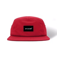 Emirates 'Woven Logo Patch' Durable Nylon 5-Panel Cap (Red)