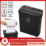 GT0108-CD Paper Shredder Machine 11L ( Max 8 sheets of A4 80gsm ) with Waste Bin