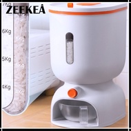 Zeekea Rice Dispenser Storage Food Dispenser Food Storage 12kg/10kg